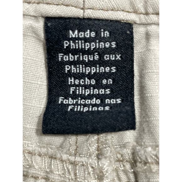 Calvin Klein Jeans Khakis Cropped Womens sz 8 100% Cotton Ripstop Fabric Casual - Picture 11 of 12